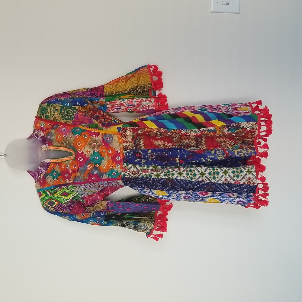 Colorful Cotton Handmade Dress.